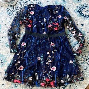 Floral Embroidery Dress